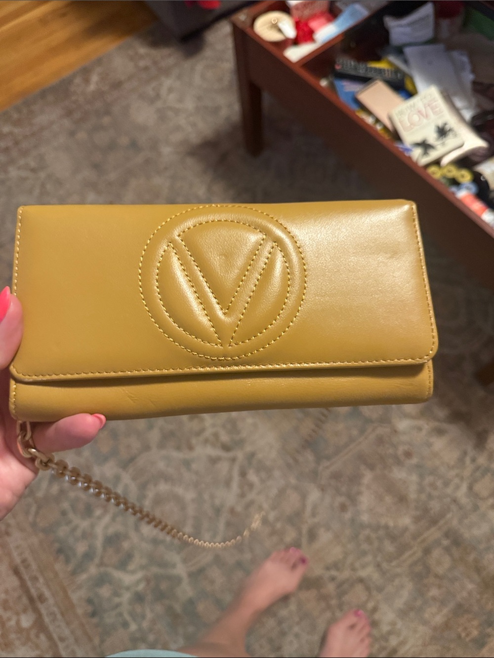 Valentino Ajah Dollaro Leather Crossbody Bag